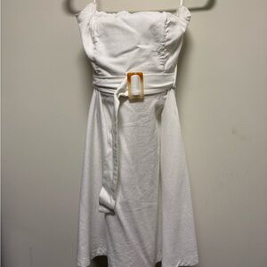 Monteau Cream Textured Rayon-Linen Blend Top